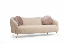 Diivan Hanah Home Istiridye, 90 x 215 x 80 cm, 3-kohaline, helepruun