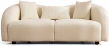Diivan Hanah Home Venedik, 190 x 91 x 76 cm, kreem