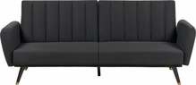 Diivanvoodi Beliani Vimmerby, 212 x 80 x 90 cm, must