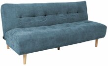 Diivanvoodi Home4you Kiruna, 186 x 101 x 87 cm, helesinine/sinine