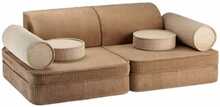 Diivan Wigiwama Toffee, 132 cm, pruun, velvet