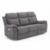Diivan Home4you Milo 3, 96 x 209 x 103 cm, 3-kohaline, elektrilise mehhanismiga, hall