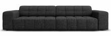 Diivan Micadoni Home Jennifer Chenille, 244 x 102 x 70 cm, must