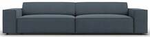 Diivan Micadoni Home Jodie Structured 4-kohaline, 244 x 102 x 70 cm, Megan 361, tumesinine