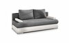 Diivan Nore Milo, 95 x 213 x 90 cm, hall/valge