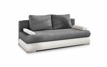 Diivan Nore Milo, 95 x 213 x 90 cm, hall/valge
