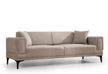 Diivanvoodi Atelier Del Sofa Horizon, helepruun, 230 x 95 x 77 cm