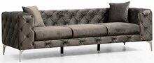 Diivan Hanah Home Como, 237 x 90 x 73 cm, antratsiit