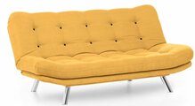 Diivanvoodi Hanah Home Misa, 100 x 200 x 104 cm, sinepikollane