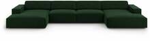 Diivan Micadoni Home Jodie Velvet Panoramic, 364 x 166 x 70 cm, 6 kohta, tumeroheline