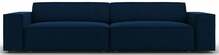 Diivan Micadoni Home Jodie 4-kohaline, 244 x 102 x 70 cm, Bluvel 86, tumesinine