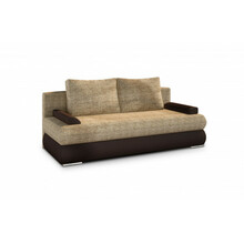 Diivan Milo Berlin 03, 95 x 213 x 90 cm, helepruun/tumepruun