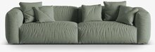 Mooduldiivan Micadoni Martina, 320 x 106 x 75 cm, Boston Water Green, heleroheline
