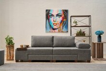 3-kohaline diivanvoodi Hanah Home Perenna, 233 x 83 x 93 cm, hall