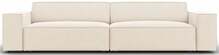 Diivan Micadoni Home Jodie 4-kohaline, 244 x 102 x 70 cm, Bluvel 22, helepruun