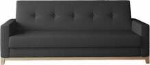 Diivan Nore Selene 09, 87 x 216 x 93 cm, must