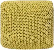 Puf Beliani Conrad, 50 x 50 x 31 cm, kollane