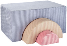 Laste tumbavoodi Wigiwama Rainbow, sinine, velvet