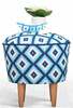 Tumba Hanah Home Sky v3, sinine/valge, 42 x 42 x 42 cm
