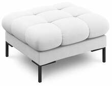 Puf Micadoni Home Mamaia, 60 x 60 x 41 cm, helehall, mustad jalad