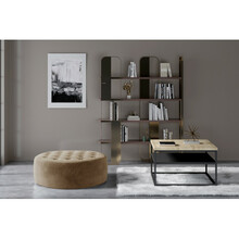 Puf Monty, 70 x 70 x 28 cm, helepruun