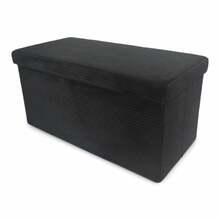 Puf Domoletti Mateo, 38 x 38 x 76 cm, must