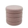Pufpadi Domoletti Round, 37 x 37 x 40 cm, roosa