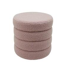 Pufpadi Domoletti Round, 37 x 37 x 40 cm, roosa