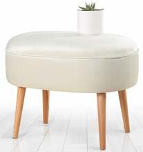 Pufpadi Hanah Home Moile 209FLF1206, 44 x 63 x 47 cm, kreemjas