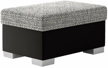 Puf Nore R4, 55 x 85 x 40 cm, Berlin 01, Soft 11, hall/must