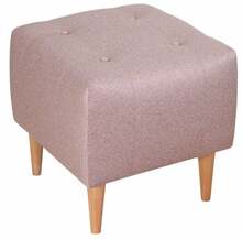 Puf Ottomani Hanah Home Tomp, 43 x 43 x 43 cm, roosa