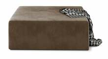 Puf Kelim Monolith 09, helepruun, 83 x 83 x 42 cm