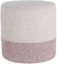 Puf Home Styling Collection, 35 x 35 x 34 cm, beež/heleroosa/tumeroosa