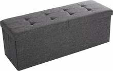 Kokkupandav tumbaga puf Songmics LSF47K, 76 x 38 x 38 cm, hall