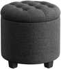 Puf Ottoman Songmics, 45 x 45 x 44,5 cm, panipaigaga, tumehall