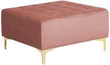 Puf Beliani Aberdeen, 80 x 80 x 41 cm, roosa