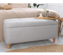 Puf Rocio, 100 x 41 x 45 cm, helehall