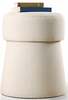 Puf Hanah Home Beans 209FLF1207, 40 x 40 x 50 cm, kreemjas