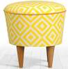 Tumba Hanah Home Sun 209FLF1218, kollane, 42 x 42 x 42 cm
