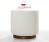 Tumba Hanah Home Hellin, 42 x 42 x 43 cm, valge