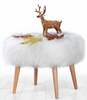 Tumba Hanah Home Deer 209FLF1135, 42 x 50 x 45 cm, valge
