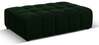 Puff Micadoni Home Jennifer Velvet, 102 x 80 x 40 cm, tumeroheline, pudelroheline