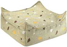 Kvadratkott-tool Wigiwama Terrazzo, 60 x 60 cm, Moss, roheline, buklee/šenillkangas