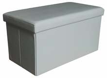 Puf Ottomani Domoletti Rio XYF634B, 76.5 x 40.5 x 40.5 cm, valge