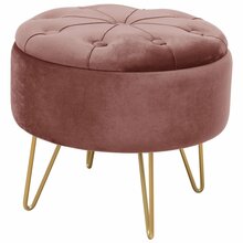 Puf Caro, 38 x 38 x 33 cm, roosa