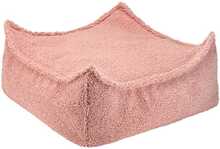Laste tumbatool Wigiwama Square Ottoman, Guava Pink, roosa