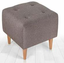 Puff Hanah Home Tomp, 43 x 43 x 43 cm, pruun
