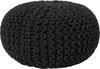 Puf Beliani Conrad, 40 x 40 x 25 cm, must