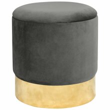 Puf Akord Golden, 39 x 39 x 40 cm, grafiit/hall