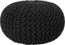 Puf Beliani Conrad, 40 x 40 x 25 cm, must